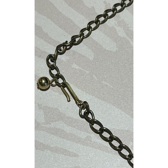 Vintage Aurora Borealis FLOWER LEAF DESIGN CHOKER NECKLACE 16in Mermaid Fairy - Picture 7 of 10